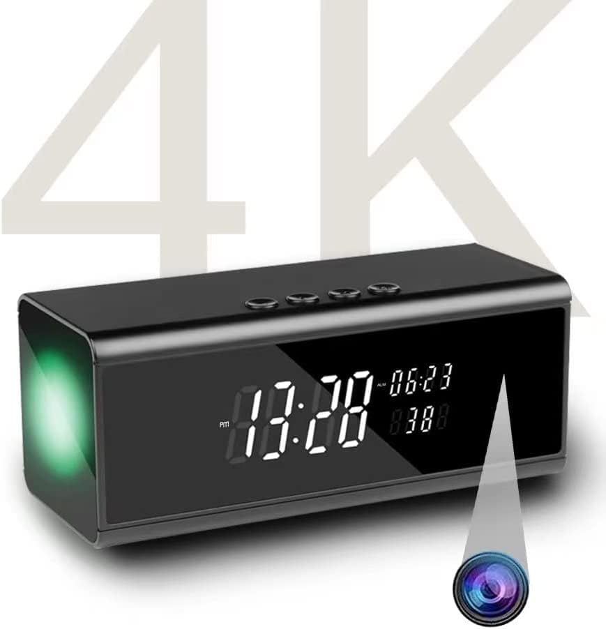 GZYHDC Hidden Spy Camera Alarm Clock - 1080P HD Wireless WiFi Nanny Cam with Motion Detection & Night Vision | Bluetooth Speaker for Home Security, Office Surveillance | Perfect for Baby Monitoring, Elderly Care & Property Protection