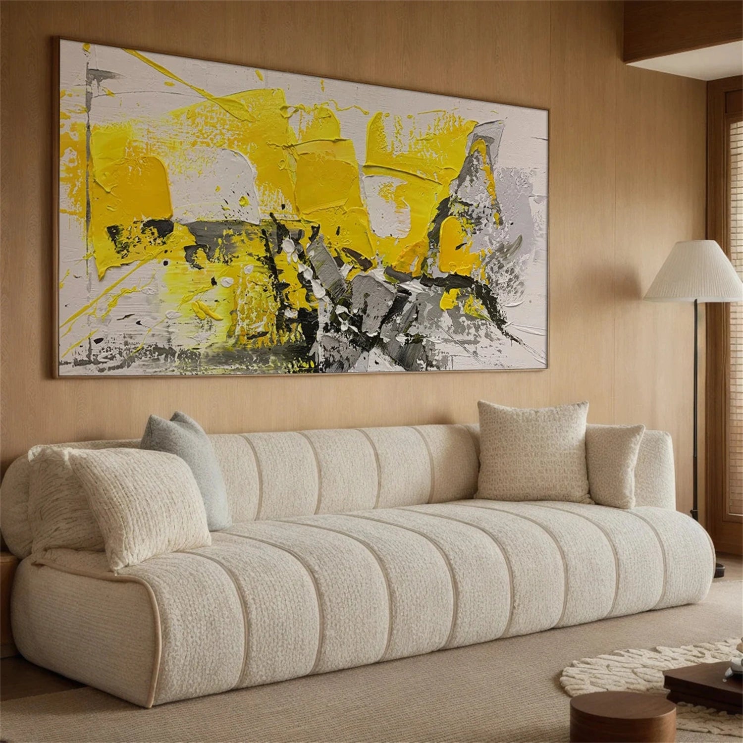 Abstract Painting #AB 304 - Modern Wall Art for Living Room, Bedroom & Office Decor | Large Canvas Artwork for Home & Office