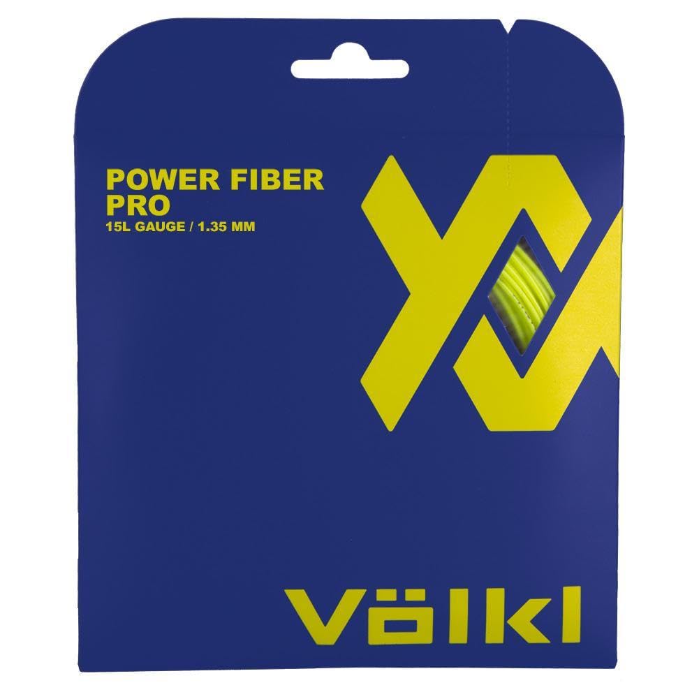 Volkl Power Fiber Pro Tennis Racquet String - High Durability Multifilament for Enhanced Feel & Control | Perfect for Competitive Play & Advanced Players