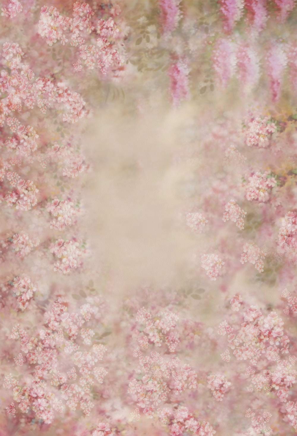 5x6.5ft Pink Floral Fantasy Photography Backdrop - Seamless Flower Background for Baby Showers, Maternity & Newborn Photo Shoots | Perfect for Studio, Party Decor & Social Media Content Creation