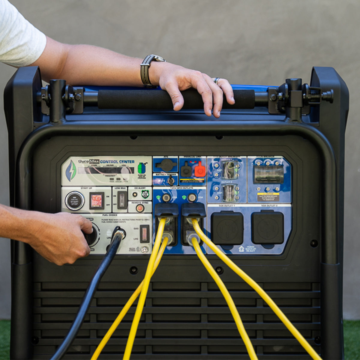 16,000 Watt Dual Fuel Portable Inverter Generator with CO Alert - Reliable Power for Camping, RV Trips & Emergency Backup