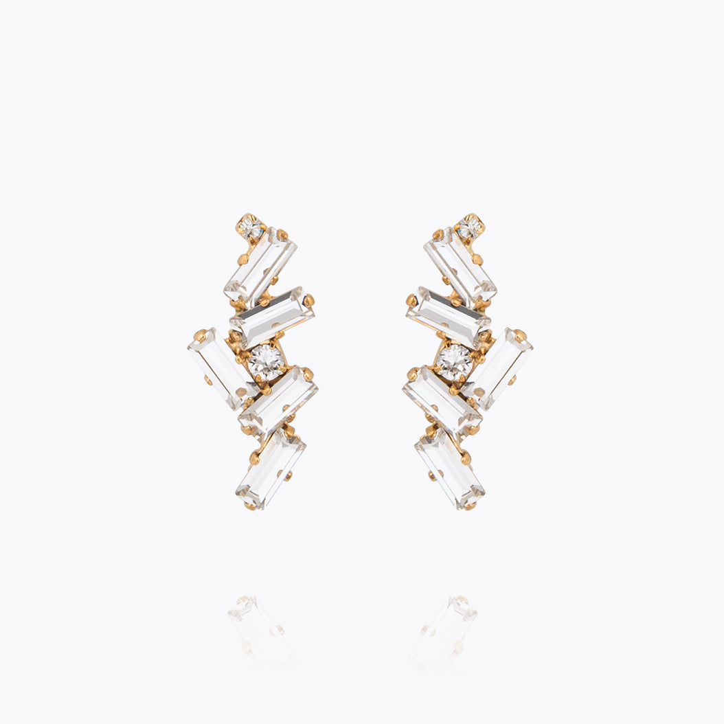 Nina Crystal Earrings for Women - Elegant Dangle Drop Earrings for Party, Wedding & Evening Wear