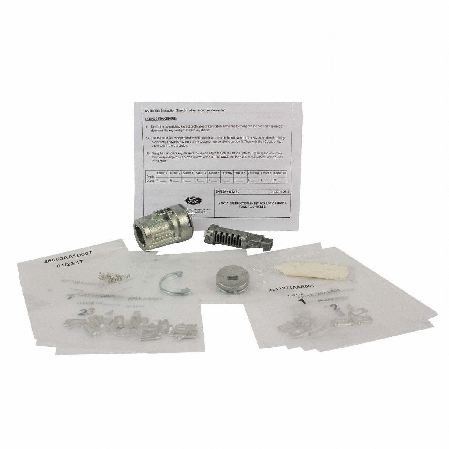 High-Quality Ignition Lock Cylinder Replacement for Ford Vehicles - Perfect for Car Repair & Maintenance