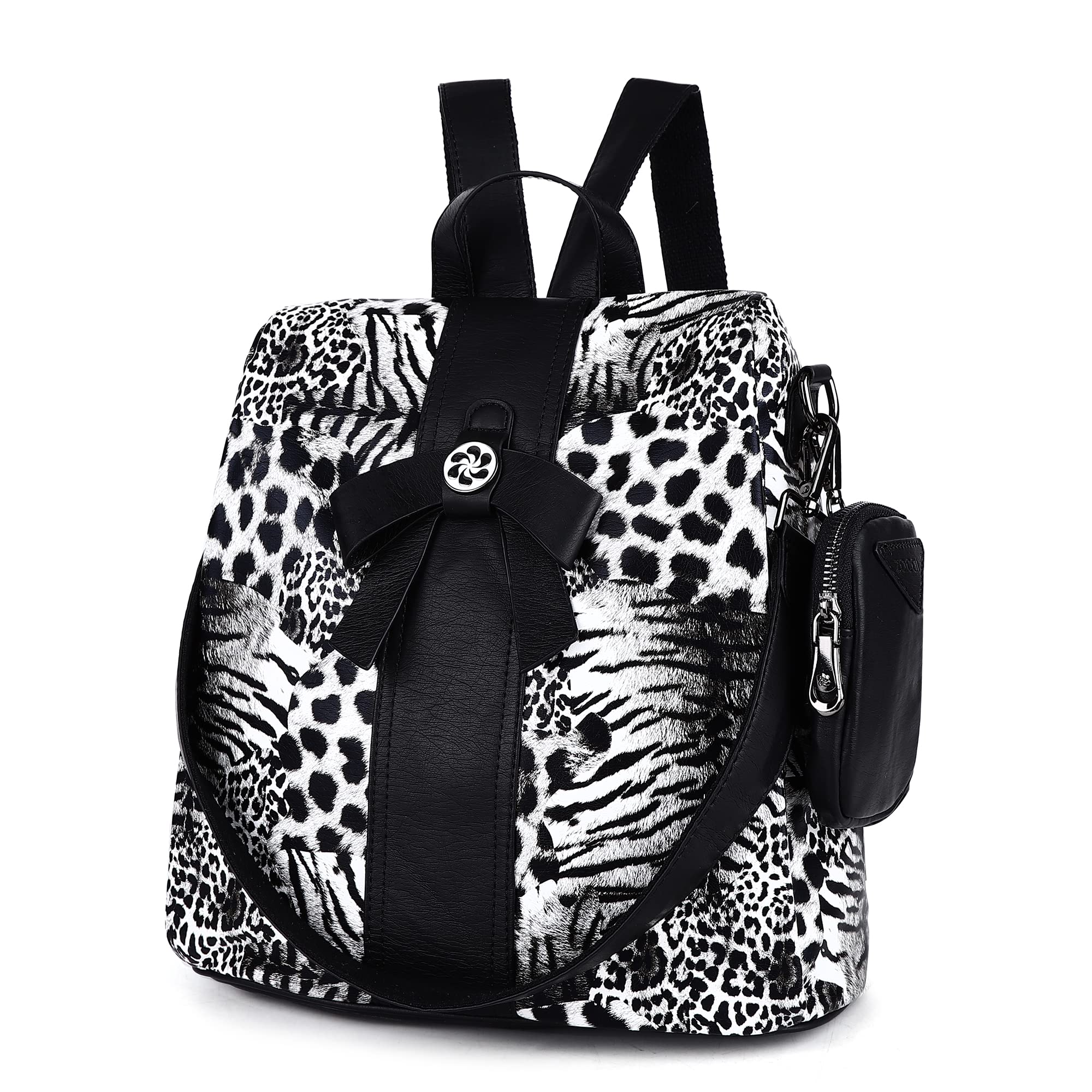 ZOCAI Women's Fashion Backpack Purse - PU Leather Anti-Theft Shoulder Bag & Satchel Daypack for Work, Travel & Daily Use