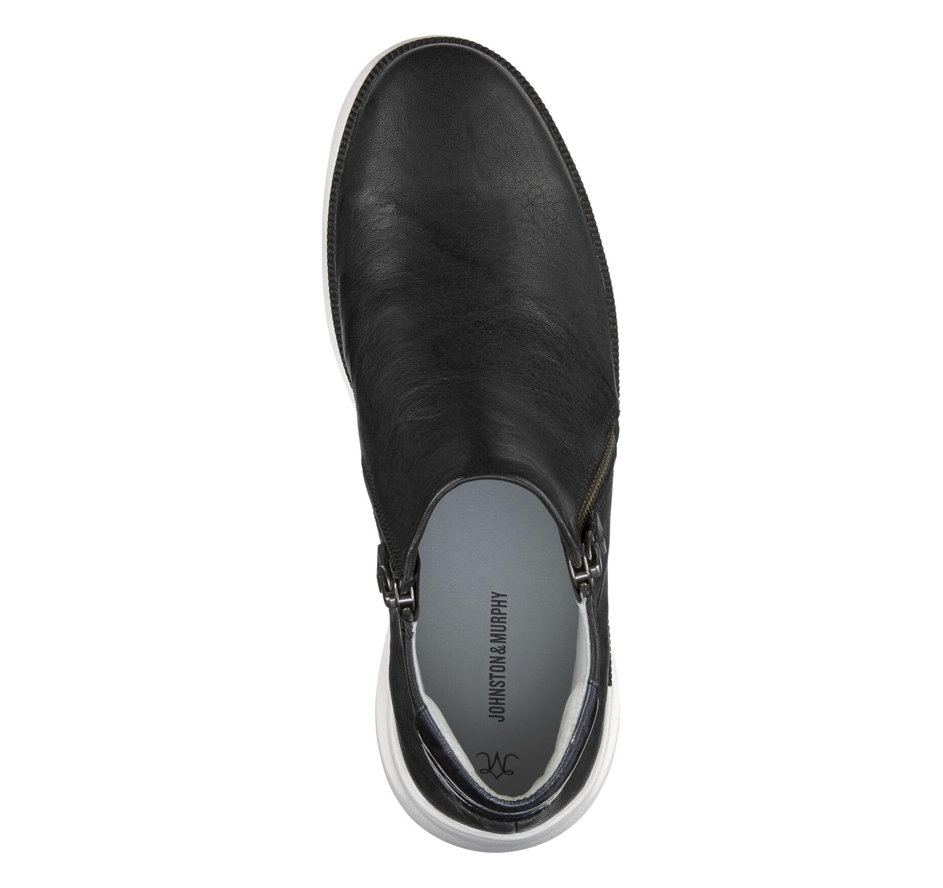 Johnston & Murphy Emery Zip Bootie for Women - Stylish Leather Ankle Boots with Double Zipper | Perfect for Office, Casual Outfits & Fall/Winter Fashion