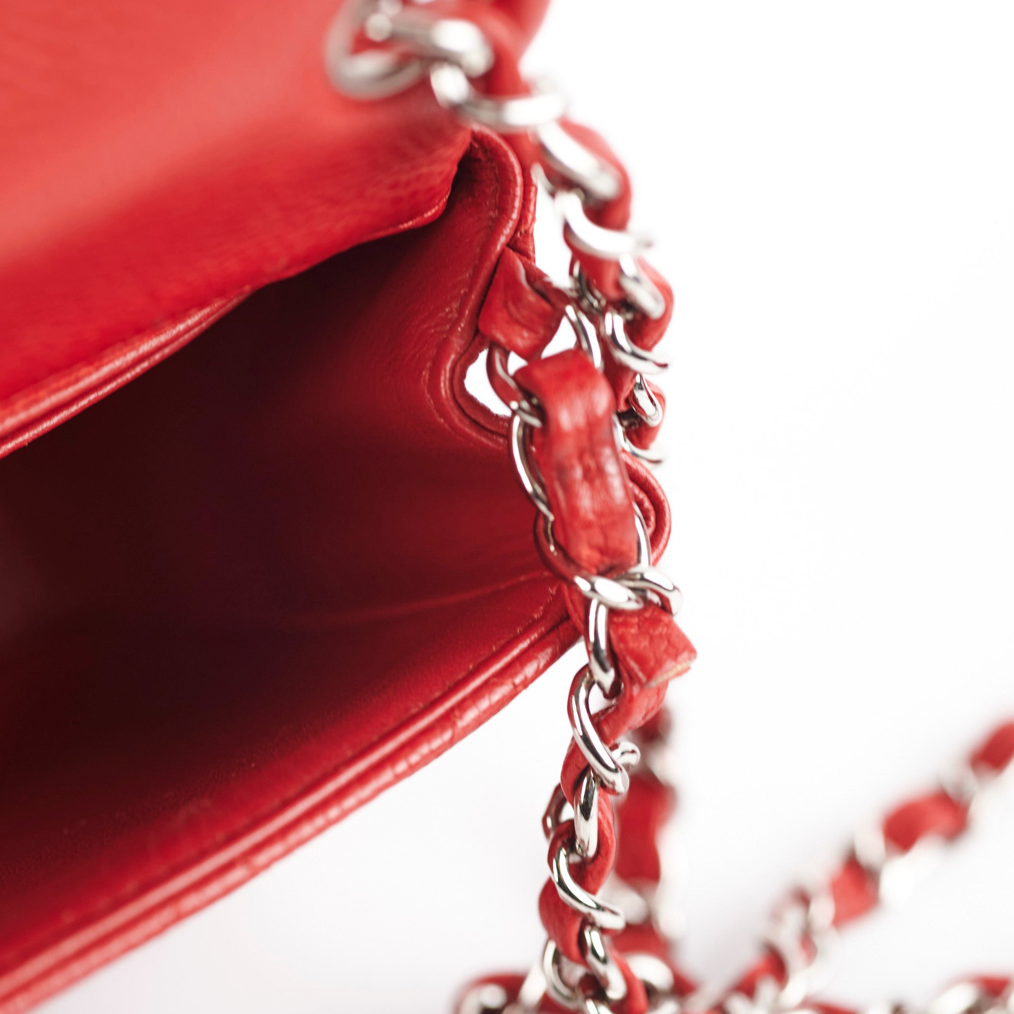Chanel Classic Flap Square Caviar Red Leather Handbag - Luxury Designer Crossbody Bag for Women | Perfect for Date Nights, Parties & Special Occasions