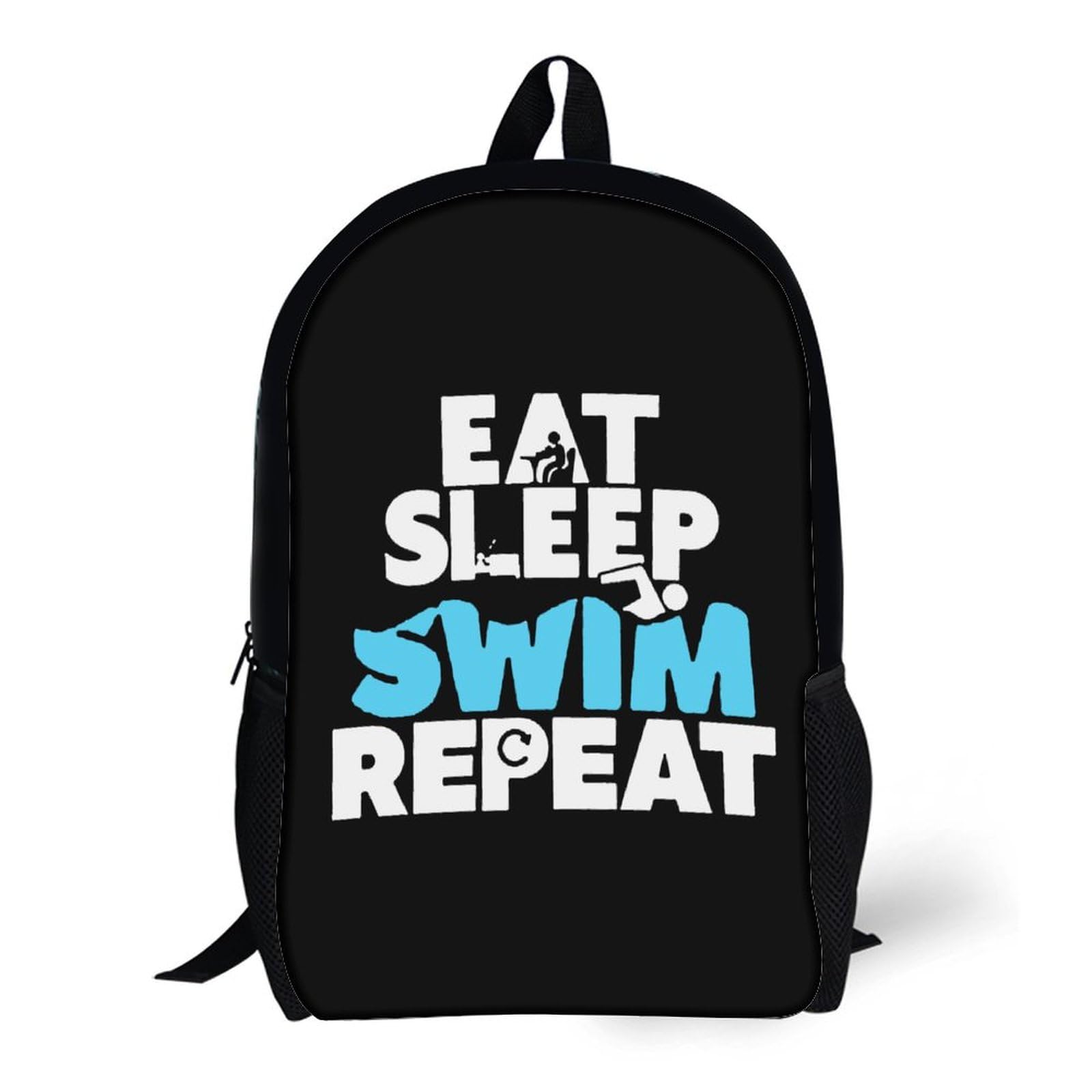 IOEDTHBJ 17 Inch Waterproof Swim Backpack - 3D Printed Laptop Backpack for Men & Women - Durable School & Travel Computer Bag - Perfect for Swimming, Gym, Beach & Outdoor Activities