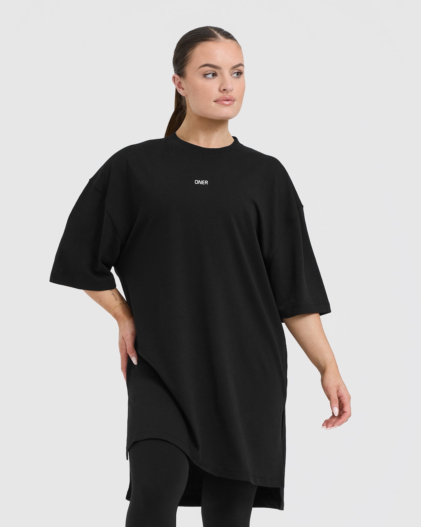 Raising The Bar Graphic Longline T-Shirt for Men - Stylish Black Tee for Casual Wear, Street Fashion & Everyday Outfits