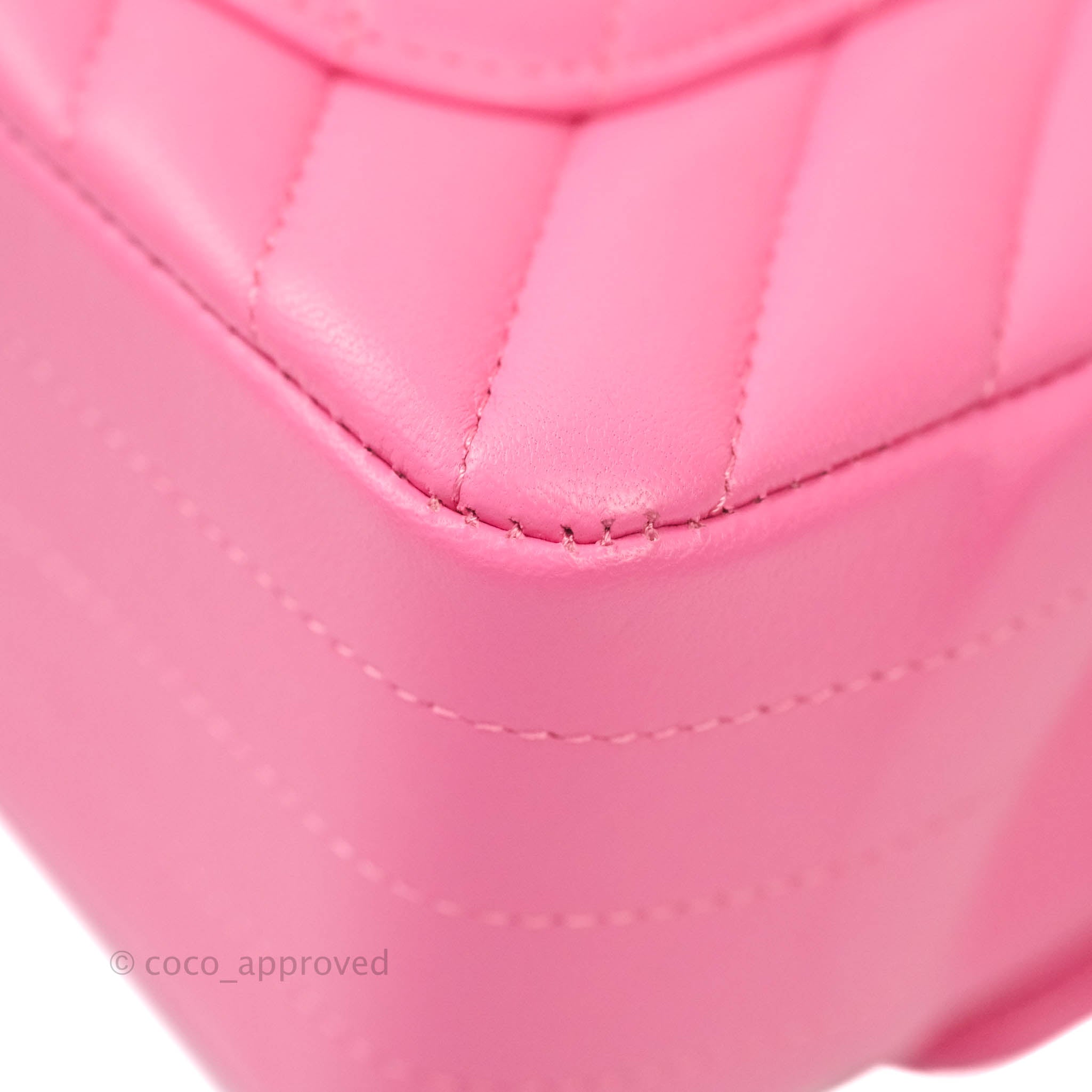 Chanel Chevron Mini Rectangular Lambskin Flap Bag in Pink with Gold Hardware - Perfect for Evening Events & Luxury Fashion Accessories