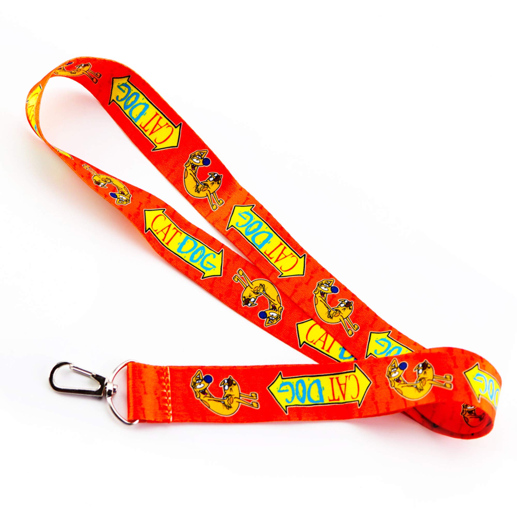 90s Cartoon Catdog Keychain - ID Badge Holder for Work & School
