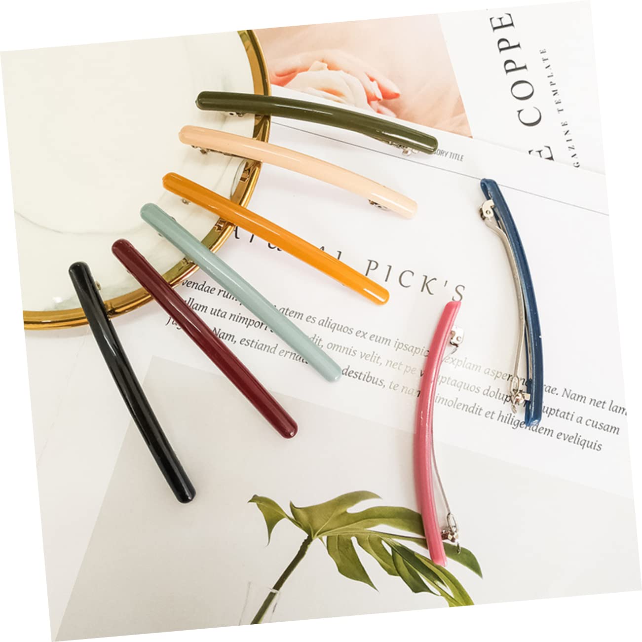 FOMIYES 5-Piece Candy Hair Clips for Women & Girls - Colorful Hair Barrettes, Non-Slip Hairpins, Safe & Stylish Hair Accessories - Perfect for Parties, Weddings, School & Daily Use