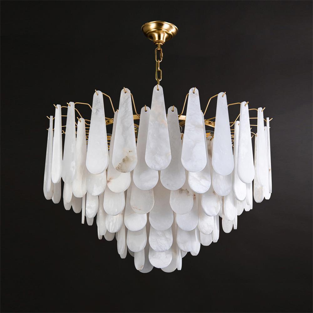 Leon Chandelier - Modern Crystal Ceiling Light Fixture for Dining Room & Living Room | Elegant Home Decor Lighting