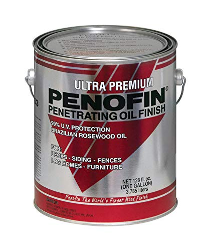 Penofin Ultra Premium Transparent Clear Oil-Based Wood Stain - 1 Gallon (Case of 4) for Decks, Fences & Outdoor Furniture Protection