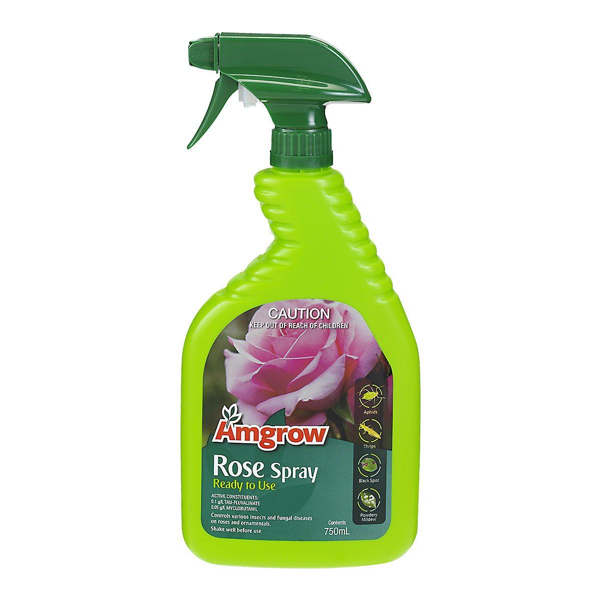 Amgrow Rose Spray (Premixed) 750ml - Ready-to-Use Fungicide & Insecticide for Healthy Roses | Perfect for Garden Care, Rose Bush Protection & Disease Prevention