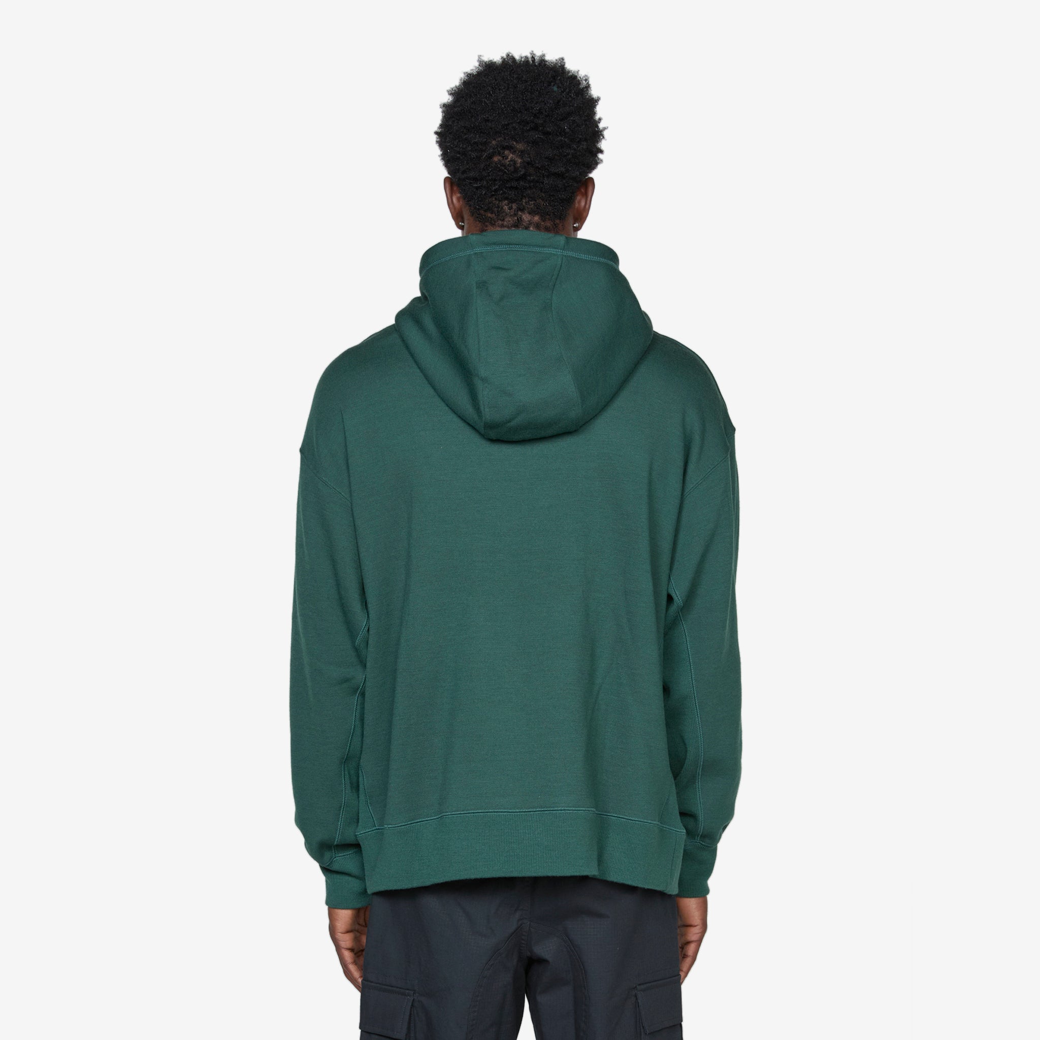 Nike Wool Classics Hoodie Pro Green - Men's Warm Fleece Pullover Hooded Sweatshirt for Winter Running, Hiking & Casual Wear