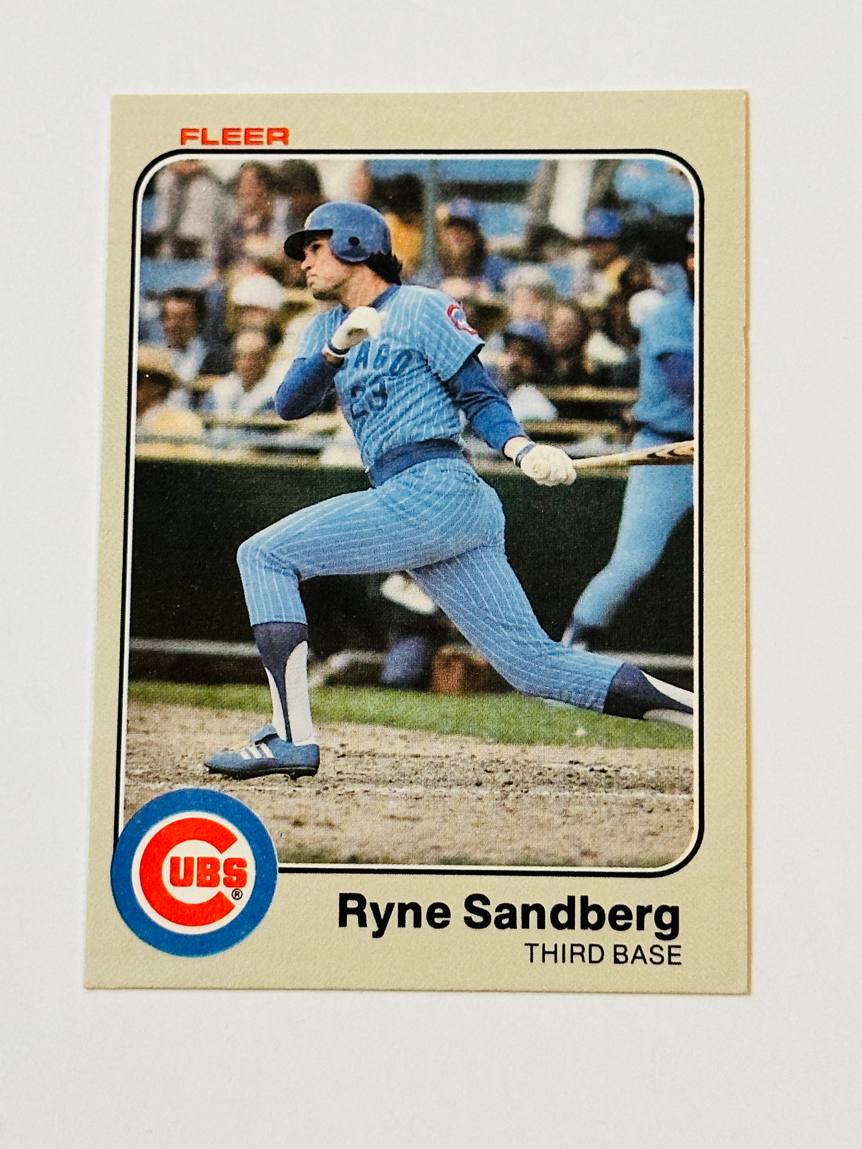 1983 Fleer Ryne Sandberg Baseball Card - High Grade Condition - Perfect for Collectors, Sports Memorabilia & Investment