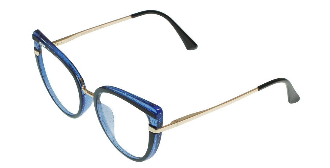 Stylish Translucent Blue Reading Glasses 7700 - Lightweight & Comfortable for Reading, Computer Use, and Daily Wear