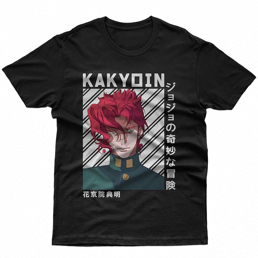 Noriaki Kakyoin Anime T-Shirt - Official JoJo's Bizarre Adventure Manga Shirt for Men, Women & Kids | Casual Wear, Cosplay & Gift for Anime Fans