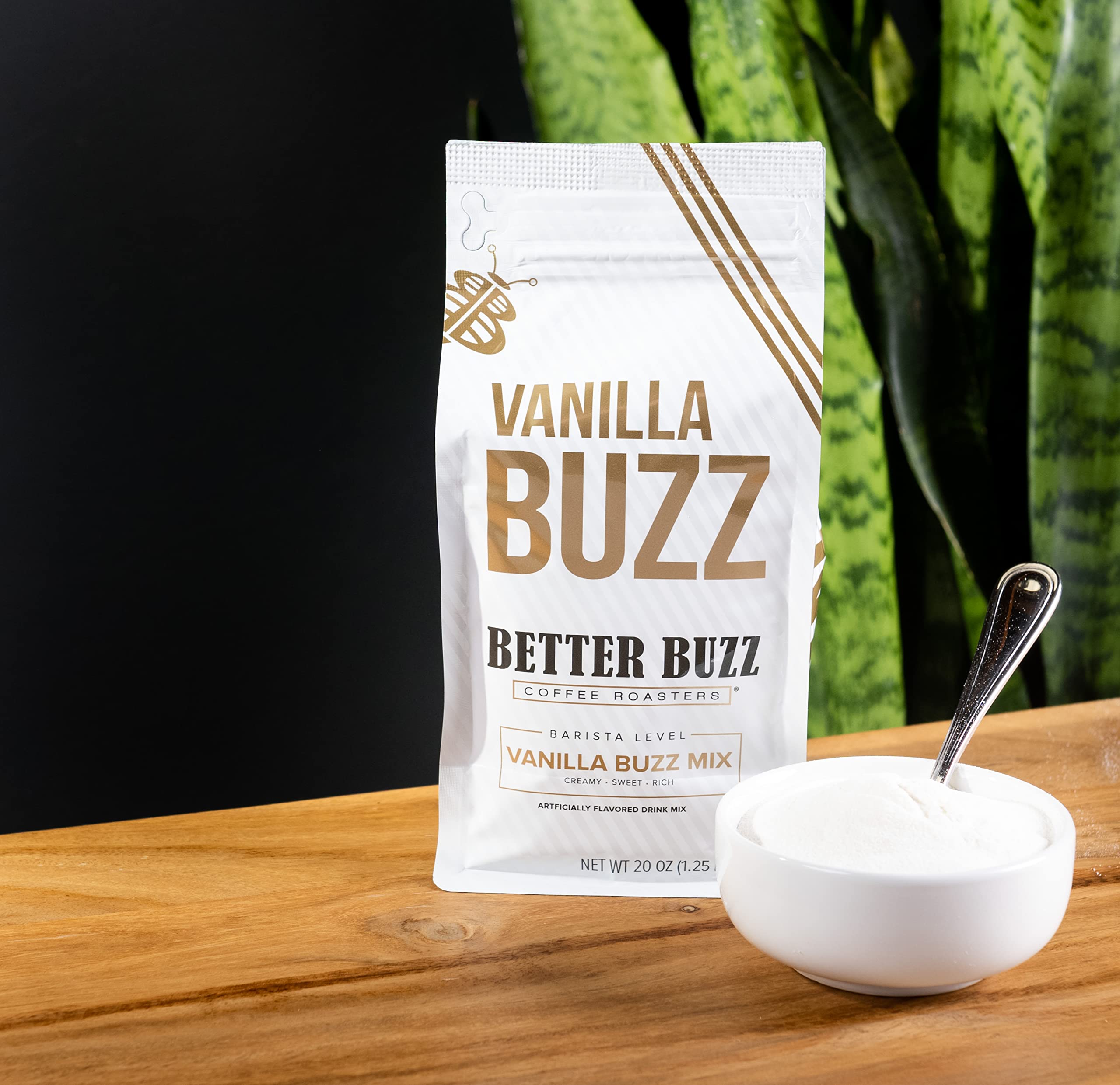 Better Buzz Vanilla Coffee Creamer 20oz - Powder Mix for Lattes & Coffee