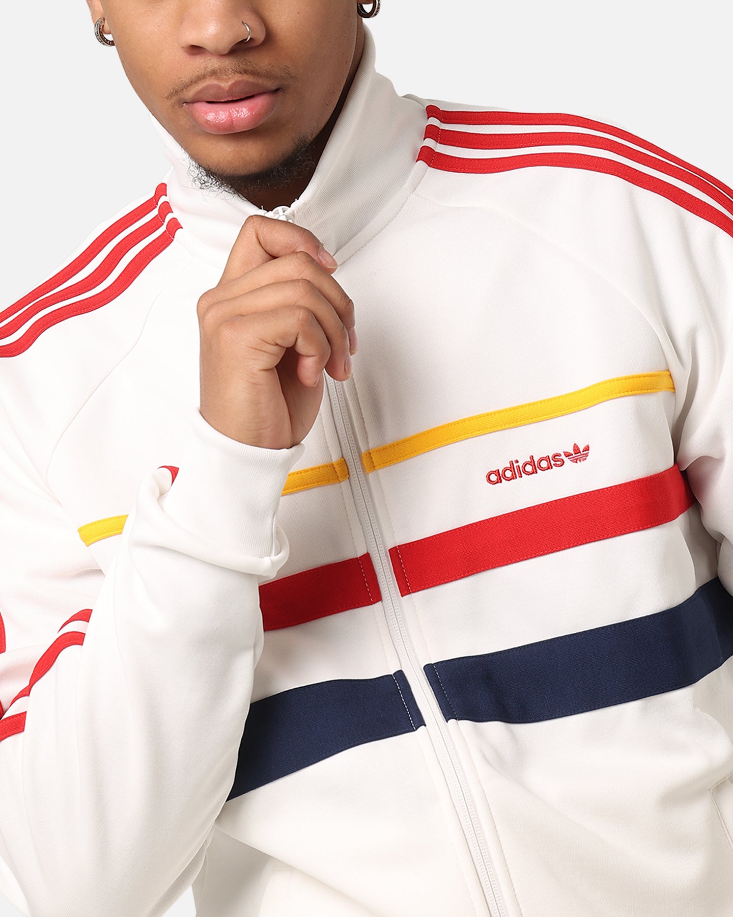 Adidas First Track Jacket for Men & Women - Lightweight Running Jacket with Hood, Cloud White - Perfect for Jogging, Gym & Outdoor Activities