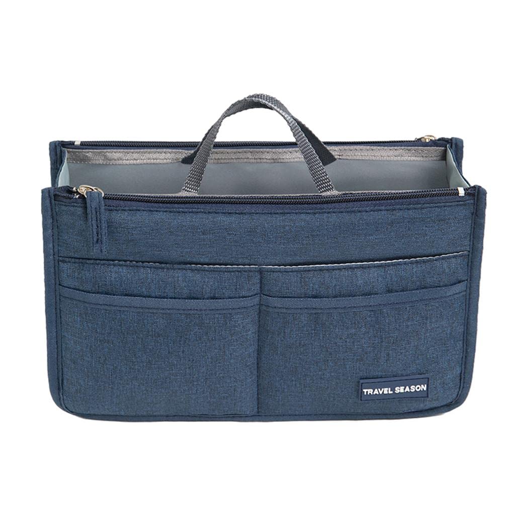LOSA Women's Cosmetic Bag - Waterproof Makeup Organizer, Toiletry Pouch for Travel (Dark Blue) - Perfect for Gym, Beach & Daily Essentials Storage