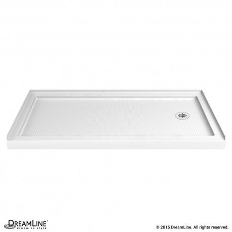 DreamLine SlimLine 36 in. D x 60 in. W x 2 3/4 in. H Single Threshold Shower Base