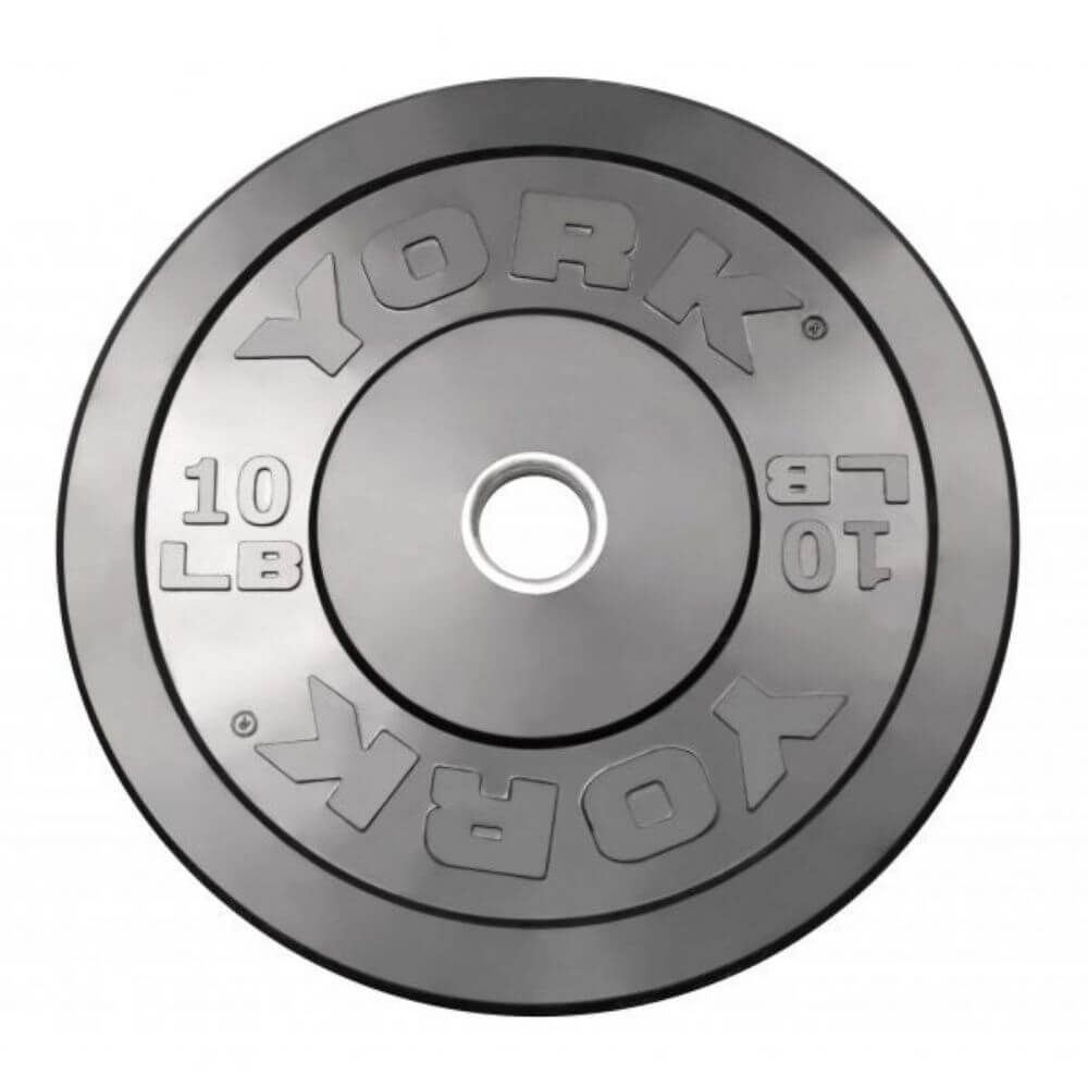 York Barbell USA Olympic Rubber Bumper Plates - Weight Plates for CrossFit, Powerlifting & Home Gym Strength Training - Durable, Quiet & Floor-Friendly for Garage & Commercial Gyms