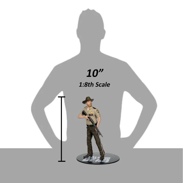 The Walking Dead TV Series Rick Grimes 1/8 Scale Action Figure - Collectible Zombie Apocalypse Character Model for Fans & Display