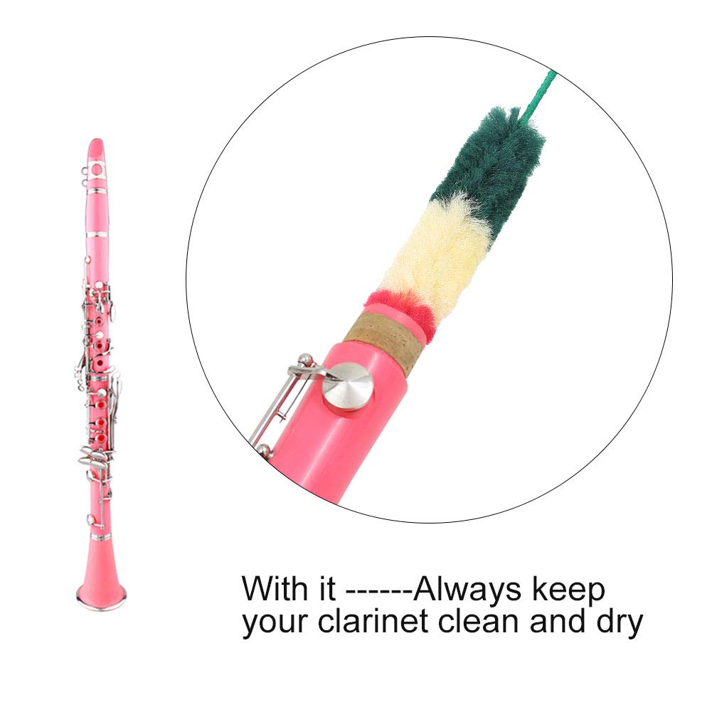 Premium Clarinet Cleaning Brush Kit - Microfiber Tenor Recorder Brush & E Pull Through Cleaner for Clarinet and Wind Instruments | Soft Cleaning Tools for Professional Maintenance and Performance