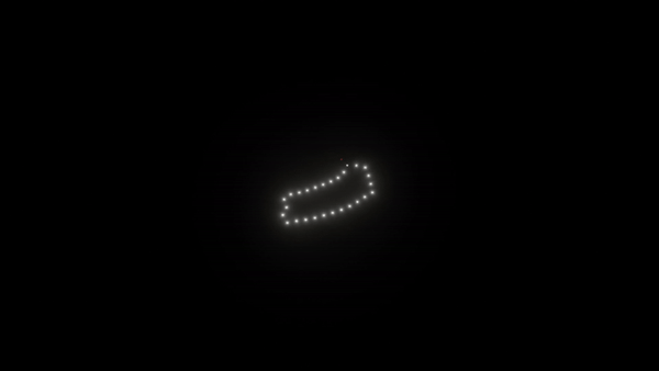 50 Animated Santa Hat Drones for Christmas Light Shows & Holiday Decorations