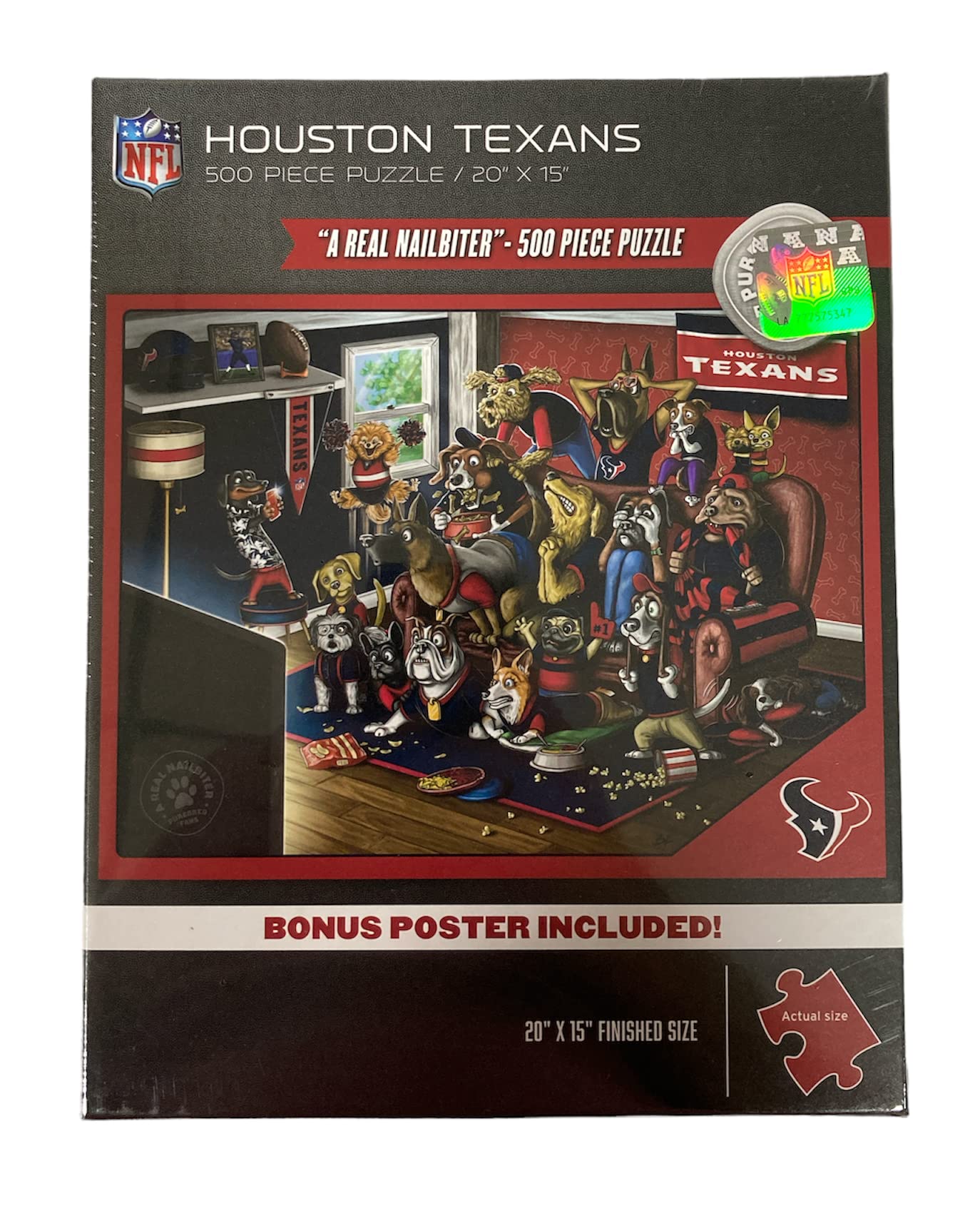 Houston Texans NFL Team Puzzle with Bonus Poster - 15