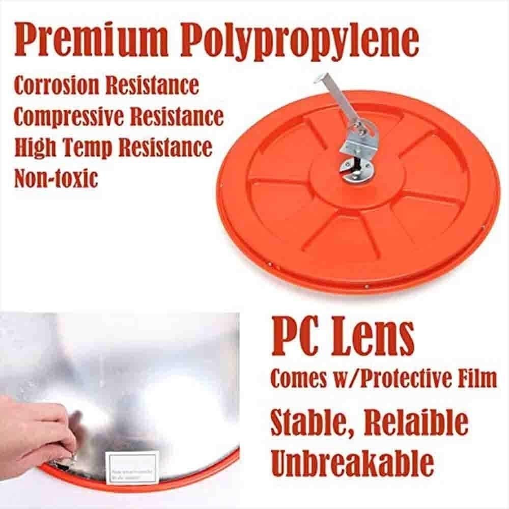 Convex Safety Mirror for Traffic & Blind Spots - Wide Angle Outdoor Road Mirror with Durable Frame for Intersections, Parking Lots & Driveways