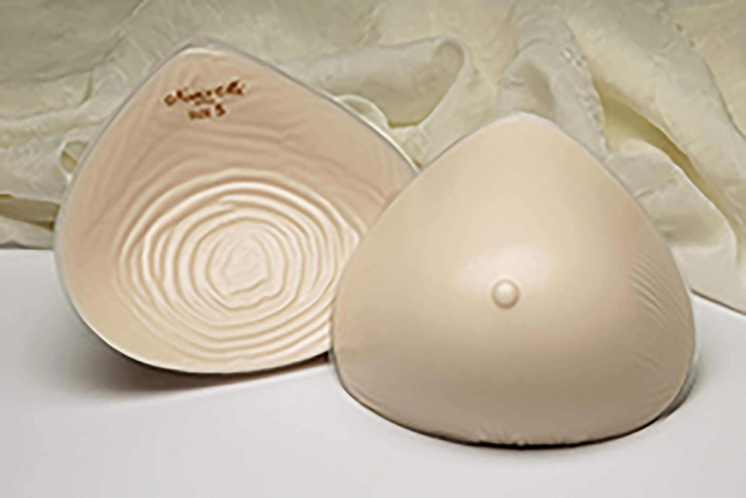 Nearly Me #865 Lightweight Modified Triangle Silicone Mastectomy Breast Form - Beige | Post-Surgery Comfort & Natural Look for Active Lifestyles