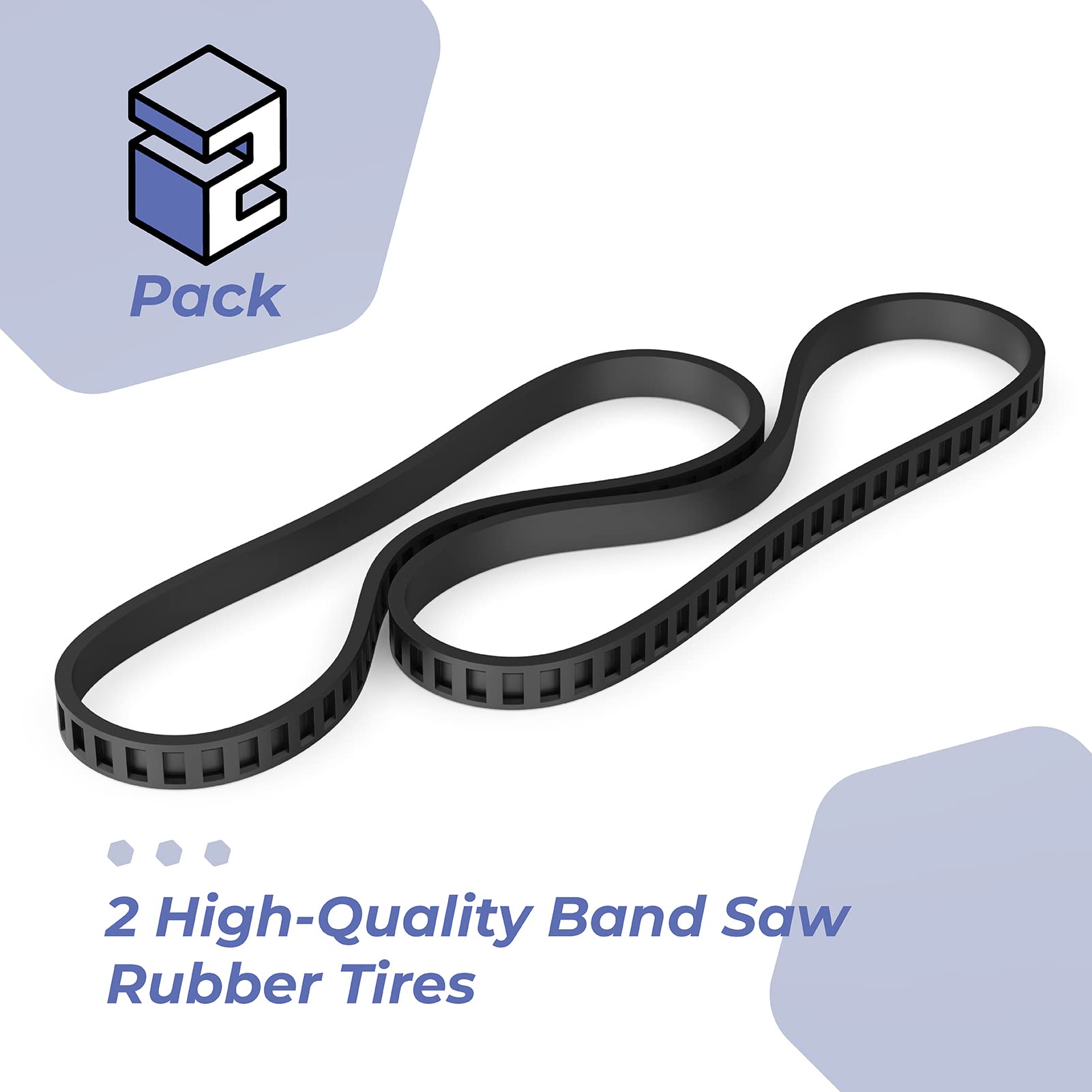 650721-00 Bandsaw Rubber Tires Replacement for Dewalt Band Saw Models DWM120 A02807 DCS374 DW328K - 2 Pack | Durable Rubber Tires for Smooth Cutting | Perfect for Woodworking, Metalworking & DIY Projects