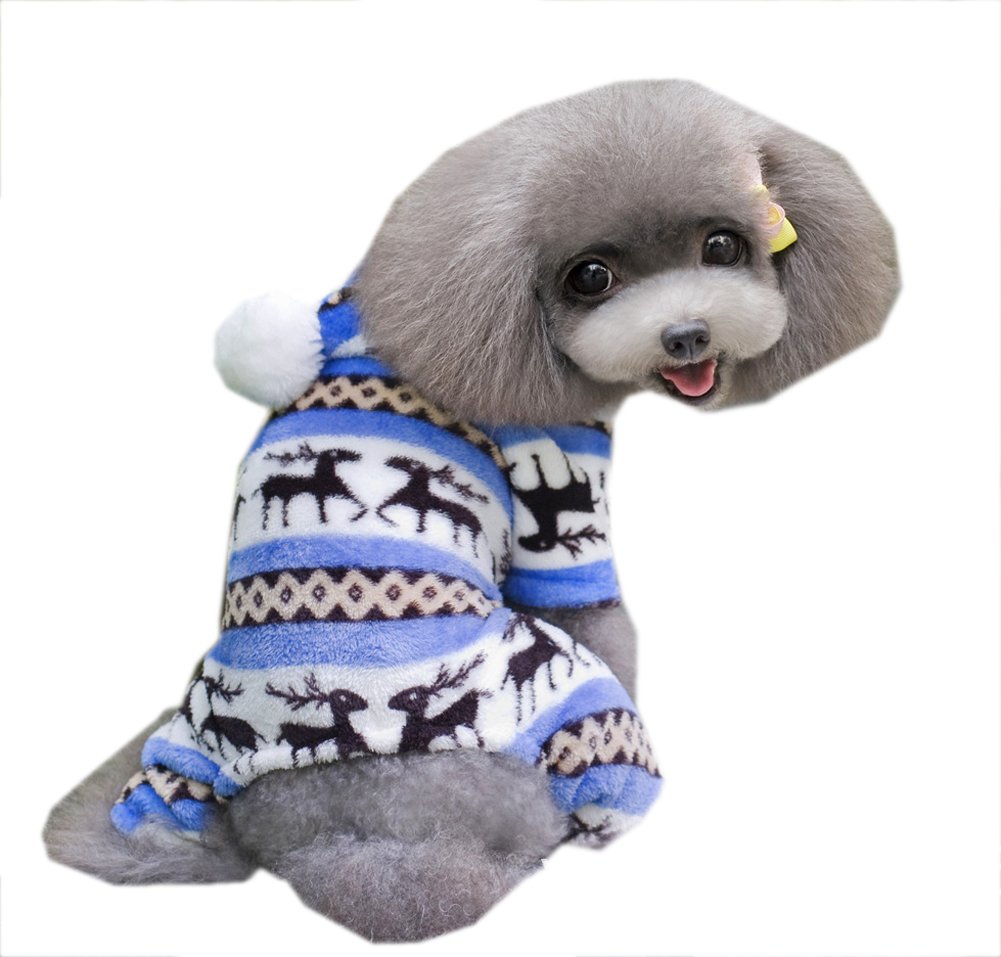 PetParty® Soft & Cozy Dog Jumpsuit - Warm Hoodie Coat for Small Medium Large Dogs - Perfect for Winter Walks, Outdoor Adventures & Photo Shoots