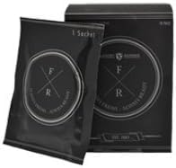 Premium Leather Razor & Refreshing Body Wipes Set - Men's Grooming Kit for Travel, Gym & Daily Hygiene Essentials