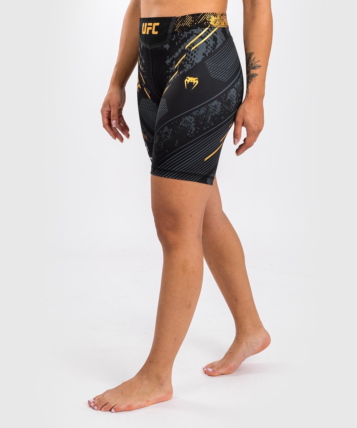Venum UFC Adrenaline Personalized Authentic Women's Fight Night Vale Tudo Shorts - Long Fit Champion MMA Training & Competition Gear for UFC Fans