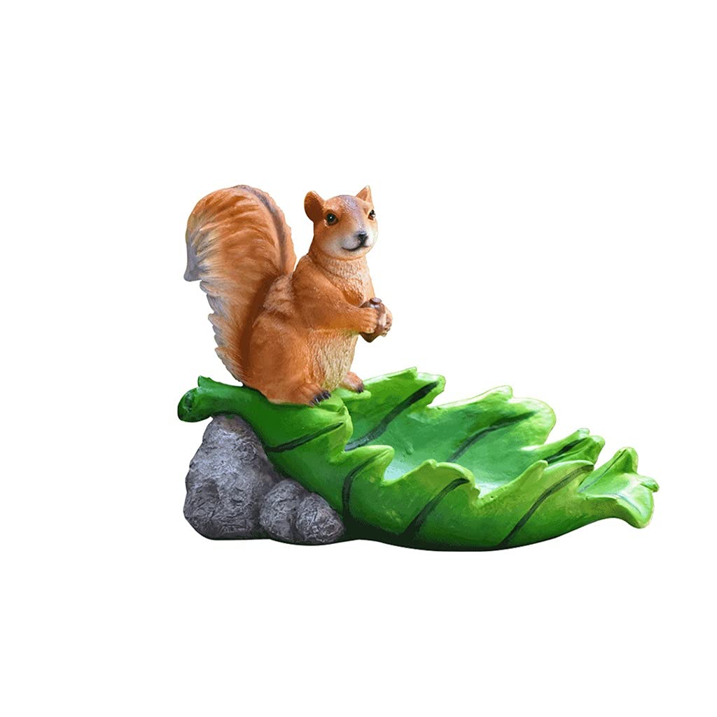 Realistic Squirrel Garden Statue - Handcrafted Outdoor Decor for Yard, Patio, Living Room | Perfect for Bird Feeders, Restaurant Decor & Home Ornaments