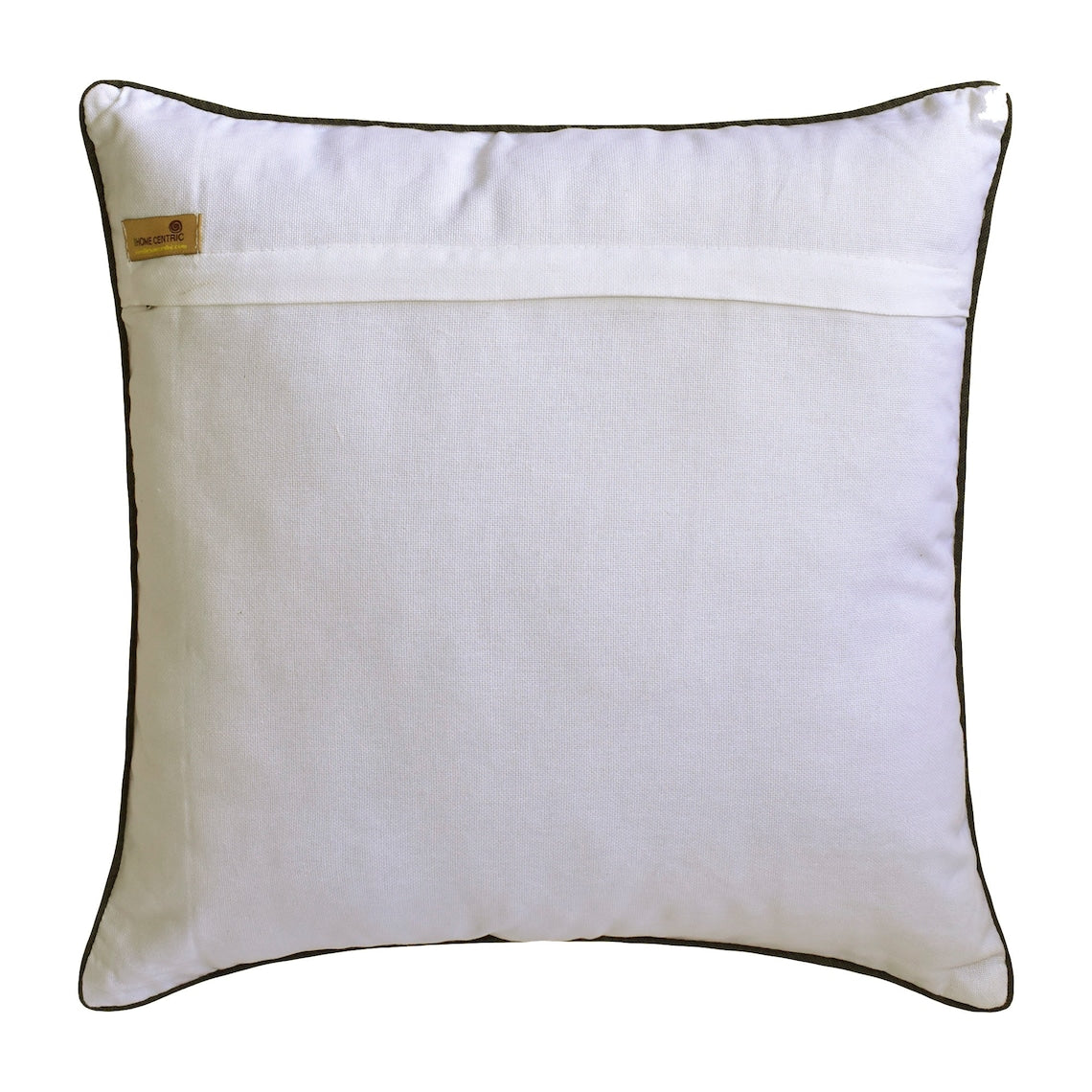 Adilah Grey Cotton Throw Pillow Cover - Soft & Stylish Home Decor for Sofa, Bed, Couch - Perfect for Living Room, Bedroom & Nursery