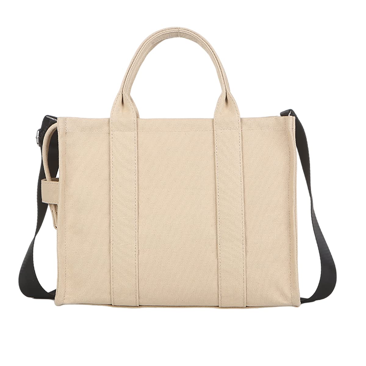 Stylish Large Capacity Canvas Tote Bag for Women - Waterproof & Durable Solid Color Shoulder Bag - Perfect for Work, Travel, Shopping & Beach Day Essentials