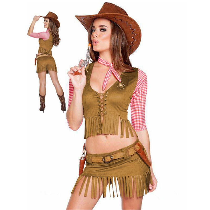 Authentic Cowboy Halloween Pirate Costume for Adults - Western Outfit for Cosplay, Parties & Themed Events