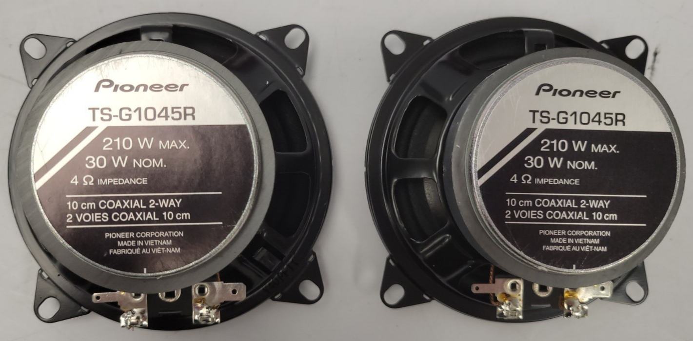 Pioneer TS-G1045R 4-Inch 2-Way Car Audio Speakers - High-Quality Sound for Cars, Trucks & SUVs - Perfect for Upgrading Your Vehicle's Audio System