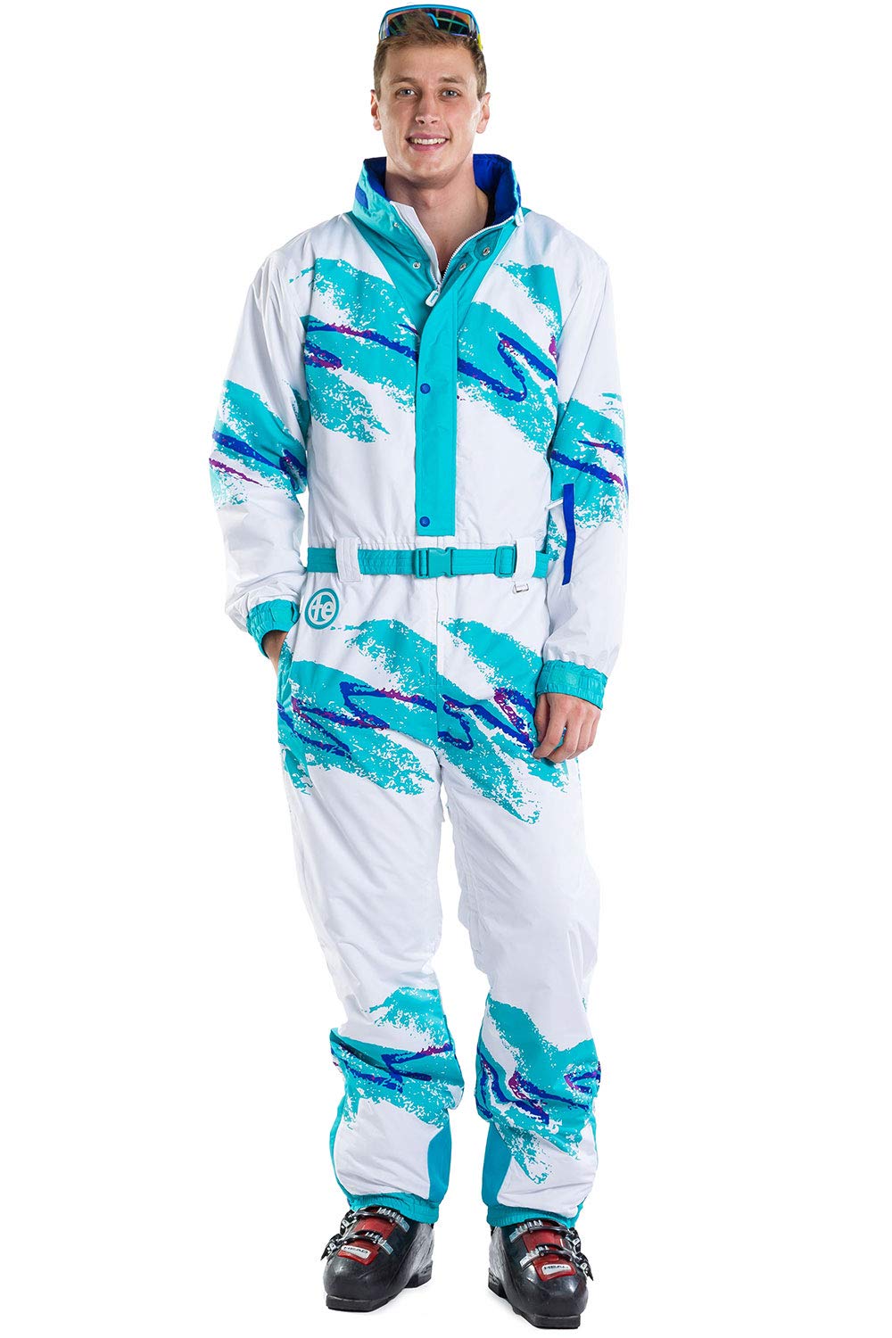 Bright & Loud Men's Ski Suits by Tipsy Elves - Bold Mountain Style Winter Jacket & Pants Set for Skiing, Snowboarding & Cold Weather Adventures