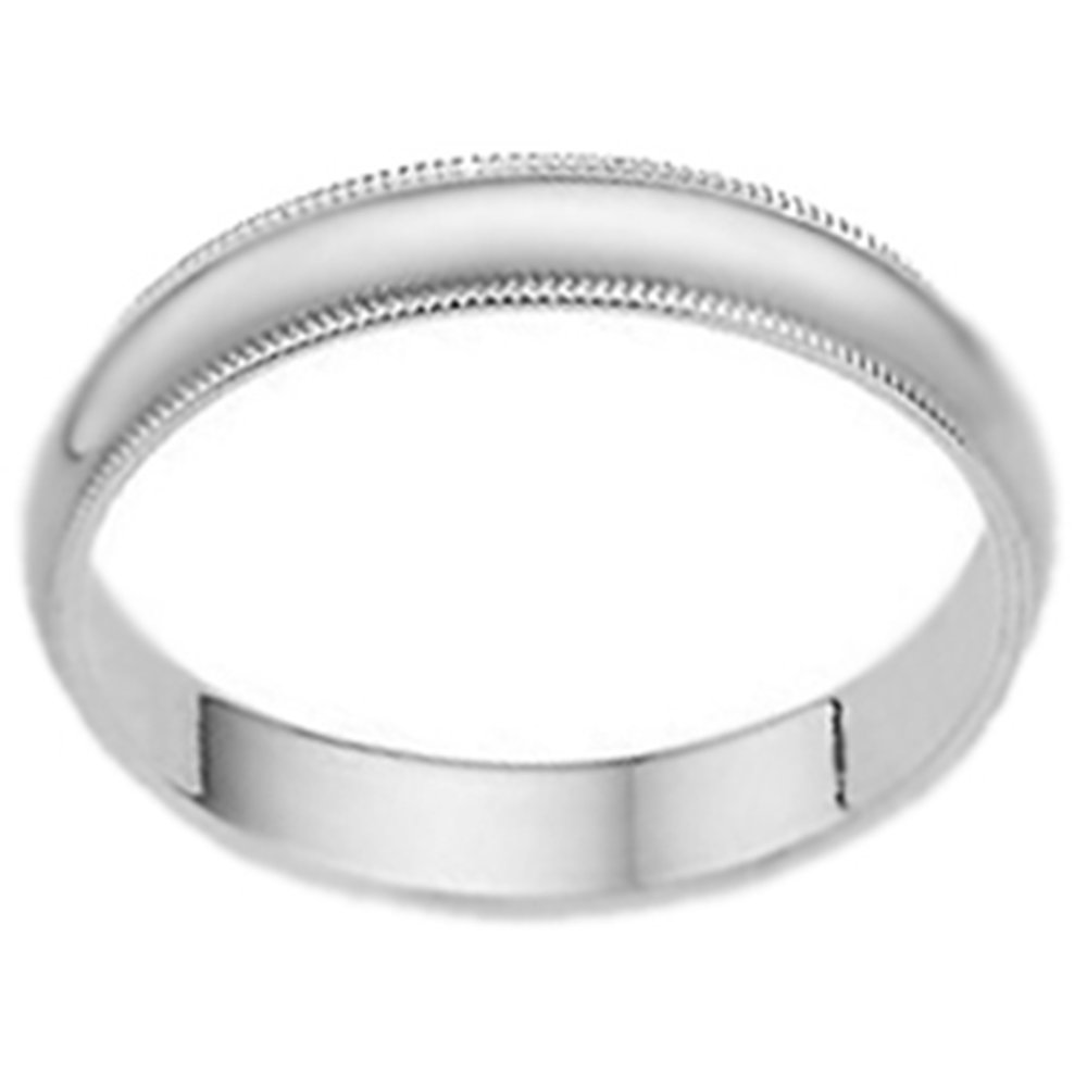 4mm Milgrain Men's Wedding Band Ring - 950 Platinum for Engagement, Anniversary & Special Occasions