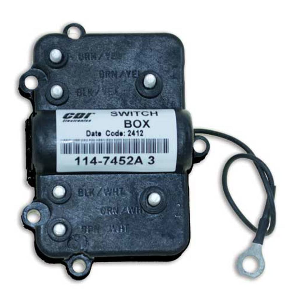 CDI Electronics 114-7452A 3 Mercury/Mariner Ignition Pack - Compatible with 2 Cylinder Outboard Motors (1980-1987) | Replacement Part for Marine Engine Repair & Maintenance