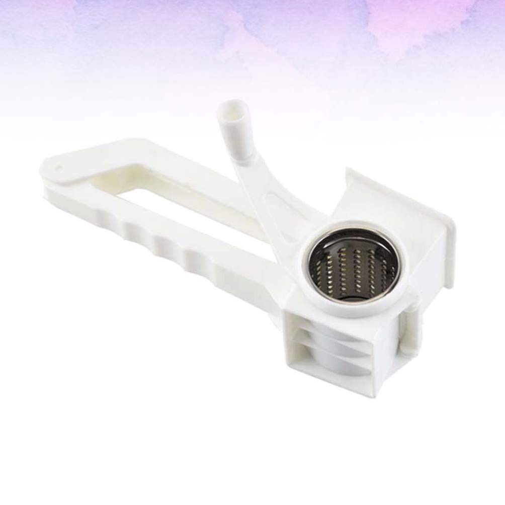 Hemoton Rotary Cheese Grater - 1pc Handheld Cheese Slicer & Shredder with Crank Handle, Multi-Purpose Kitchen Tool for Grating Cheese, Carrots & Vegetables - Perfect for Pizza, Pasta & Salad Prep