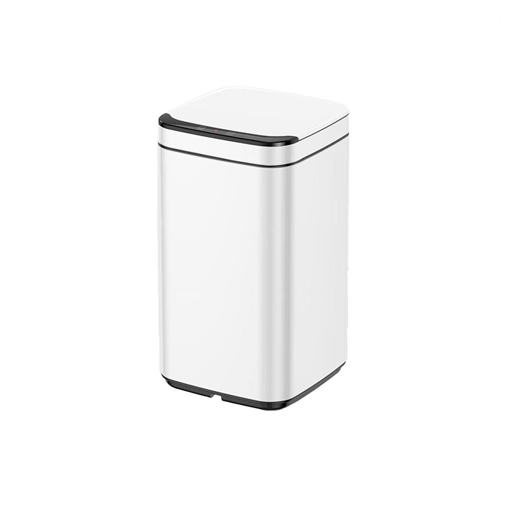 Smart Automatic Sensor Trash Can with Lid - 9L Touchless Kitchen & Bathroom Garbage Bin, Motion-Activated Night Light for Home, Office, Bedroom & Living Room (Color: A) - Perfect for Hands-Free Waste Disposal & Hygienic Spaces