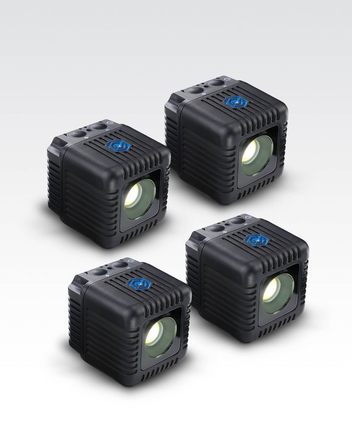 Lume Cube 2.0 4 Pack - App Controlled Waterproof LED Lights for Photography, Videography, and Outdoor Adventures - Perfect for YouTube, TikTok, and Underwater Shooting