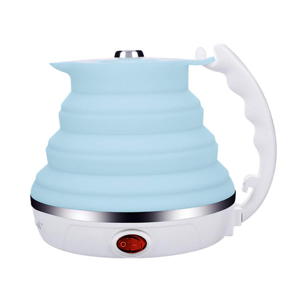 Foldable Travel Electric Kettle - 500ML Portable Mini Silicone Kettle for Home & Travel (110V/220V) | Eco-Friendly, Lightweight & Compact Design | Perfect for Camping, Hotels, Dorms & Office Use