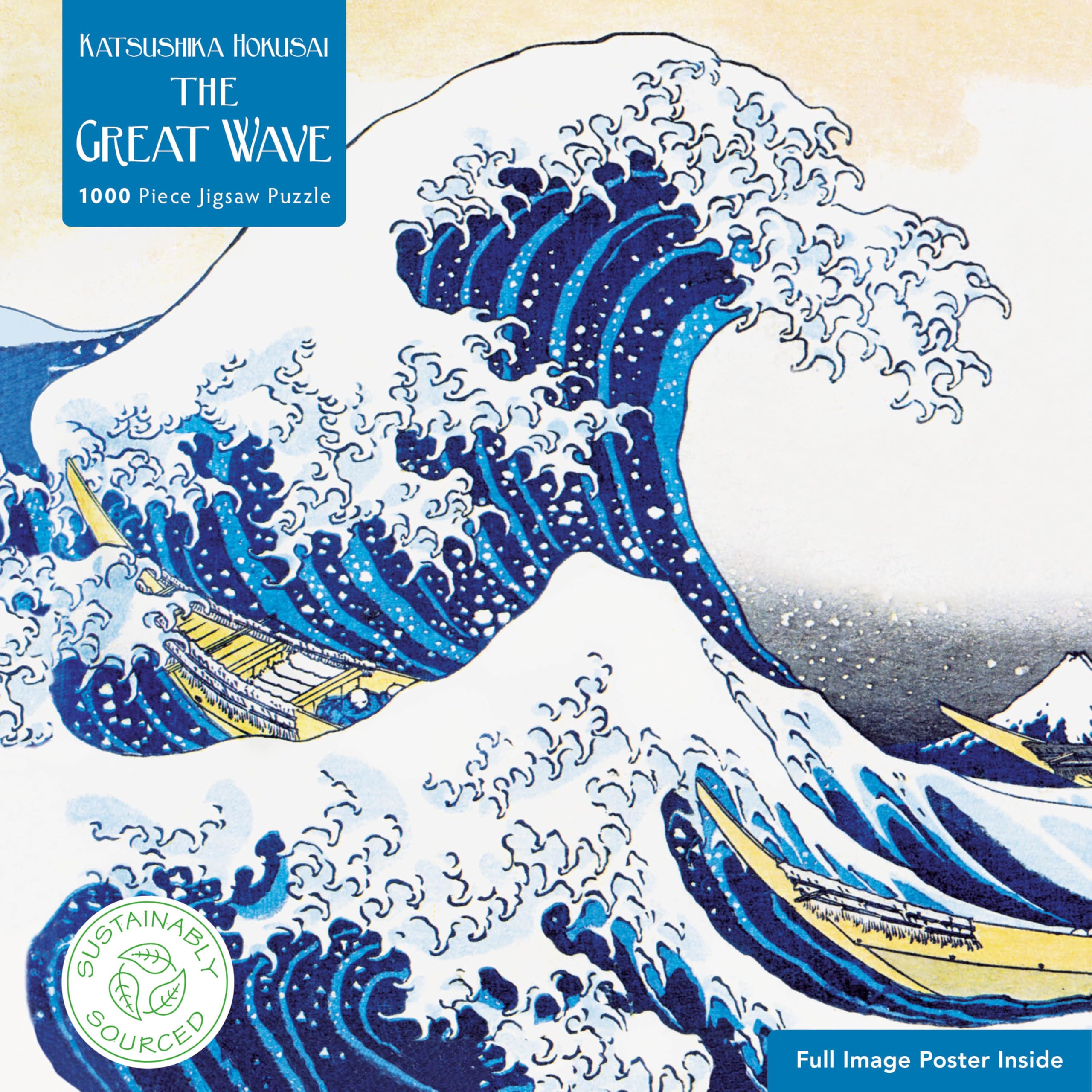 1000-Piece Hokusai Great Wave Jigsaw Puzzle for Adults - Home Decor & Relaxation